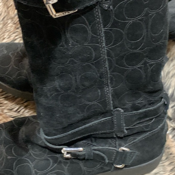 COACH Women's Thelma Signature Boot fur-lined Size 8.5 - Picture 4 of 13